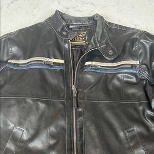 Arizona Jean Company Men's Black and Blue Jacket
